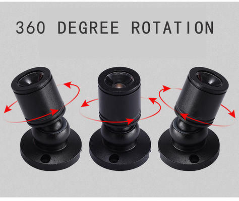 ZS-1001 आधुनिक एल्यूमीनियम 3W IP44 एलईडी मिनी स्पॉट लाइट 3000K/4000K/6000K 80CRI के साथ