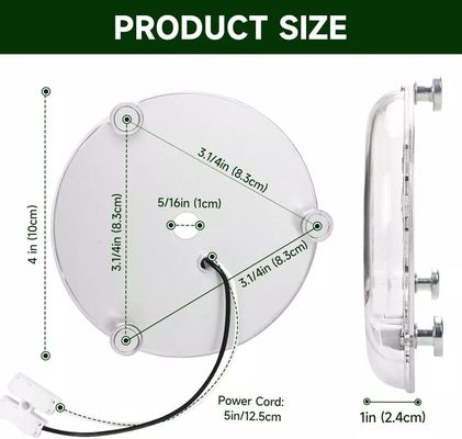 Dia100mm Round Pcb Board 12w 15w AC 110V 120V 230V 3.93' Retrofit Light Kit For Ceiling Flush Light Ceiling Fan Light Replacement Panel PCB 18W 3000K 6000K 1800LM 120V CRI90 डिममेबल