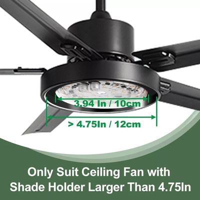 120V 15W ड्राइवरलेस दीया 100 मिमी एलईडी लाइट के लिए एलईडी प्रशंसक प्रकाश के साथ ईटीएल प्रमाण पत्र छत प्रशंसक एलईडी प्रकाश प्रतिस्थापन