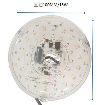 Dia100mm Round Pcb Board 12w 15w AC 110V 120V 230V 3.93' Retrofit Light Kit For Ceiling Flush Light Ceiling Fan Light Replacement Panel PCB 18W 3000K 6000K 1800LM 120V CRI90 डिममेबल