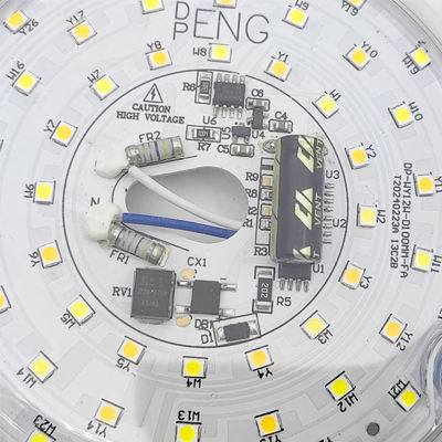 Dia100mm Round Pcb Board 12w 15w AC 110V 120V 230V 3.93' Retrofit Light Kit For Ceiling Flush Light Ceiling Fan Light Replacement Panel PCB 18W 3000K 6000K 1800LM 120V CRI90 डिममेबल