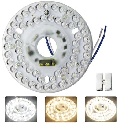 Dia125mm Round Pcb Board 4.9'' LED Retrofit Light Kit 22W रंग 3000K/4500K/6000K CRI90 के लिए छत प्रशंसक प्रकाश प्रतिस्थापन पैनल पीसीबी,सप्लाई लाइट एलईडी Retrofit Kit,120V 2200LM,