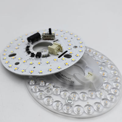 Dia125mm 4.9 इंच 24W एलईडी छत प्रशंसक प्रकाश retrofit किट छत प्रकाश प्रतिस्थापन किट 5CCT 3000K 3500K 4000K 5000K 6000K समायोज्य 12W 18W 24W स्विच, 2800LM 120V ETL 2 4 वाट
