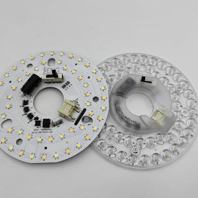 Dia125mm 4.9 इंच 24W एलईडी छत प्रशंसक प्रकाश retrofit किट छत प्रकाश प्रतिस्थापन किट 5CCT 3000K 3500K 4000K 5000K 6000K समायोज्य 12W 18W 24W स्विच, 2800LM 120V ETL 2 4 वाट