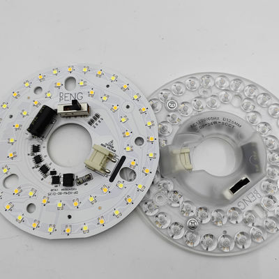 Dia125mm 4.9 इंच 24W एलईडी छत प्रशंसक प्रकाश retrofit किट छत प्रकाश प्रतिस्थापन किट 5CCT 3000K 3500K 4000K 5000K 6000K समायोज्य 12W 18W 24W स्विच, 2800LM 120V ETL 2 4 वाट