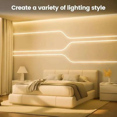 DIY सजावट आरजीबी नीयन स्ट्रिप लाइट ट्यूब कस्टम 12v 24v SFflexible नीयन स्ट्रिप लाइट छुट्टी सजावट के लिए सिलिकॉन IP67 जलरोधक आउटडोर नीयन लाइट