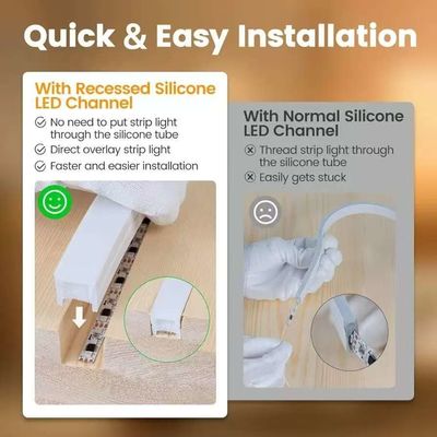 DIY सजावट आरजीबी नीयन स्ट्रिप लाइट ट्यूब कस्टम 12v 24v SFflexible नीयन स्ट्रिप लाइट छुट्टी सजावट के लिए सिलिकॉन IP67 जलरोधक आउटडोर नीयन लाइट