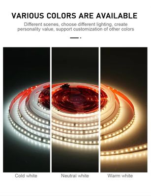 Ed 2835 Smd 120leds रनिंग लैंप बार स्मार्ट एलईडी स्ट्रिप लाइट टेप DC24V 10m बंद बैकफ्लो स्ट्रिप लाइट