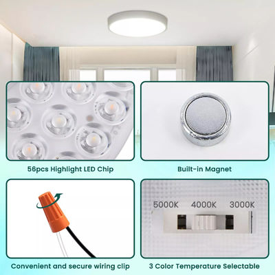 Dia100mm गोल पीसीबी बोर्ड 12w 15w एसी 110V 120V 230V 3.93' छत फ्लश लाइट के लिए रेट्रोफिट लाइट किट छत प्रशंसक प्रकाश प्रतिस्थापन पैनल पीसीबी 15W 90 डिममेबल