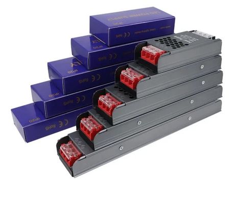अल्ट्रा पतली और पतली बिजली की आपूर्ति 12V/24V 60W 100W 150W एलईडी ड्राइवर स्विचिंग बिजली की आपूर्ति एलईडी पट्टी प्रकाश टिन बॉक्स के लिए