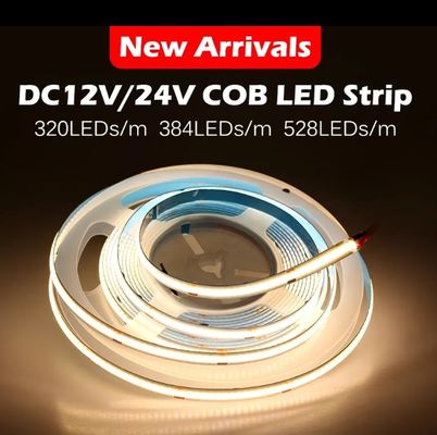 COB स्ट्रिप लाइट कार एलईडी स्ट्रिप लाइट 320led 384led 480led 528led 768leds RGB COB एलईडी स्ट्रिप लाइट एल्यूमीनियम प्रोफाइल के लिए